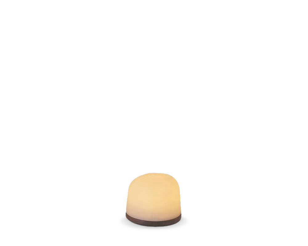 Fondant Small sfeerlamp gerecycleerd op Thermo Es | H 7,5 cm x Ø 9,6 cm