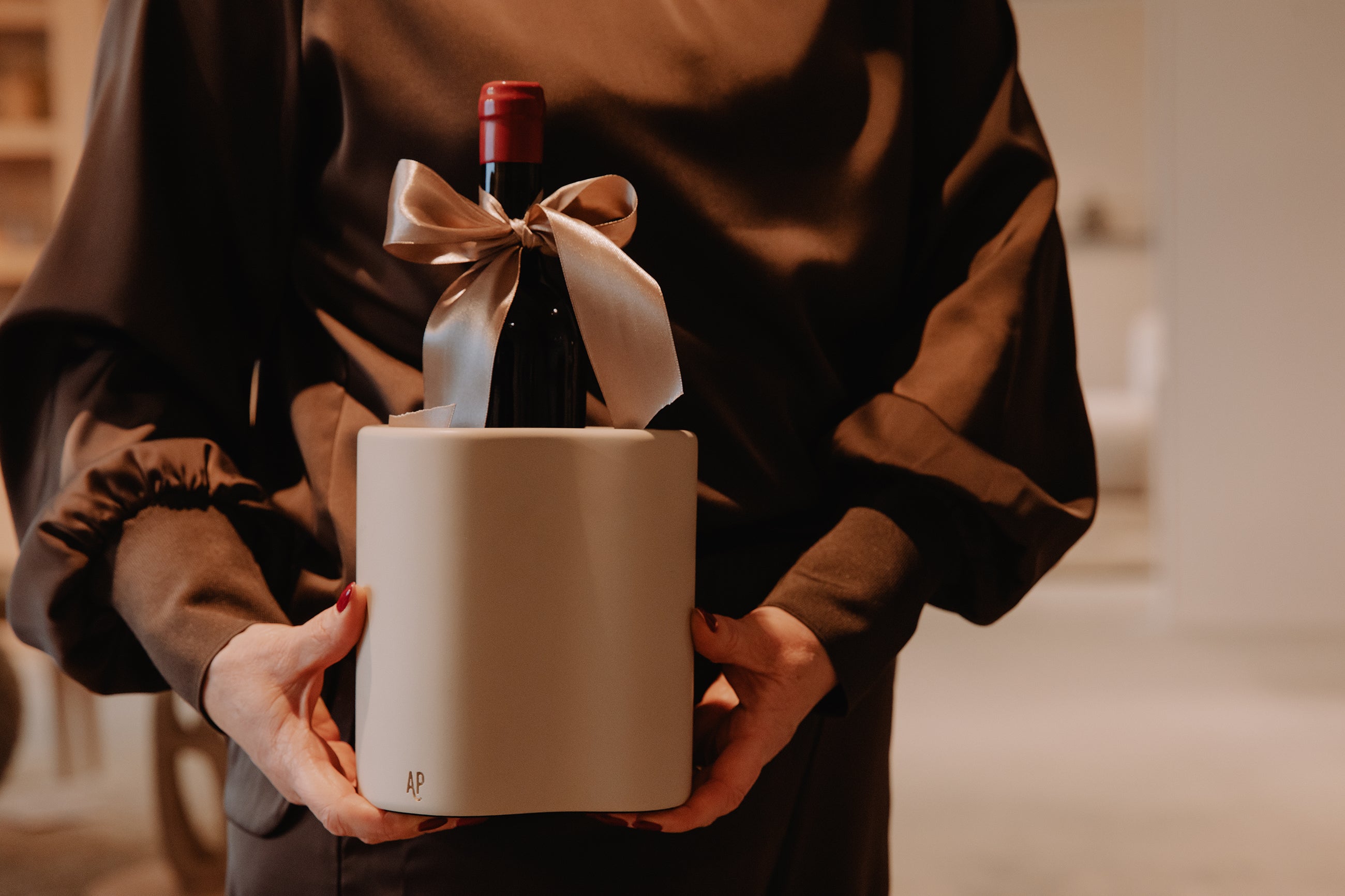 Fondant Wine cooler | MOCHA | H 18 x 12.5 x 15 cm