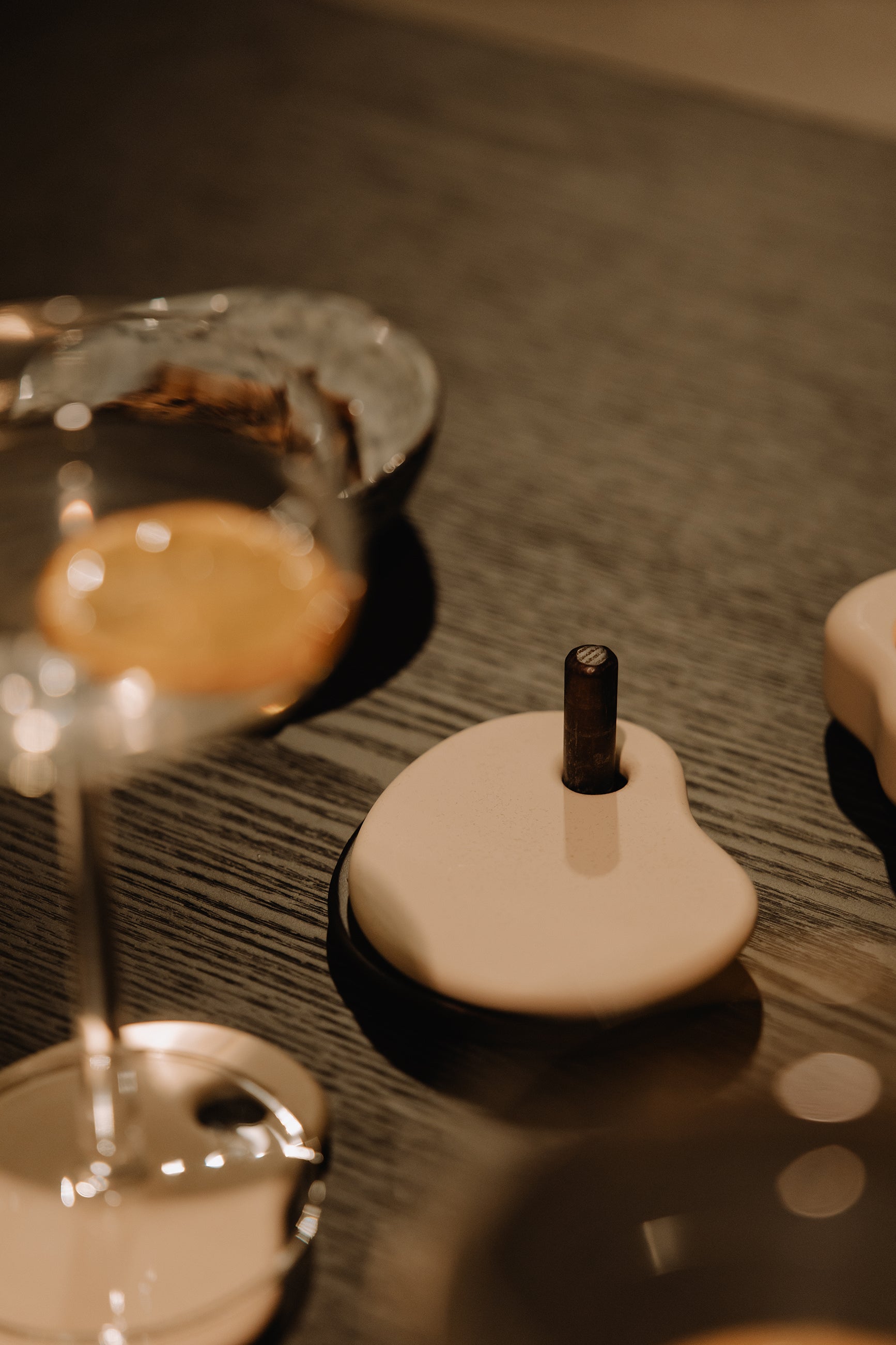 Set de 4 sous-verres Fondant | SABLE | H 5 x10 x 8,6 cm