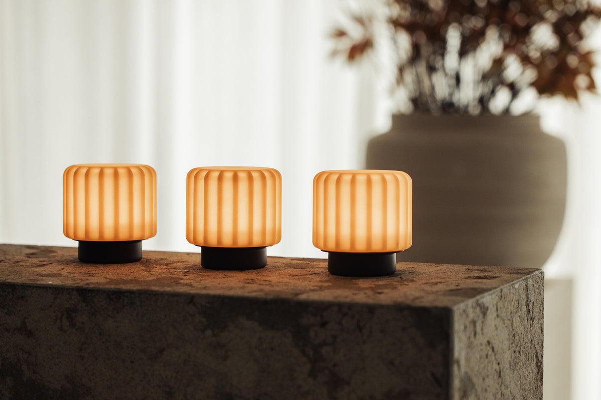Dentelles 9 Lights Multi Kelvin Recycled EARTH Set/3 | 9 cm x Ø 9 cm.