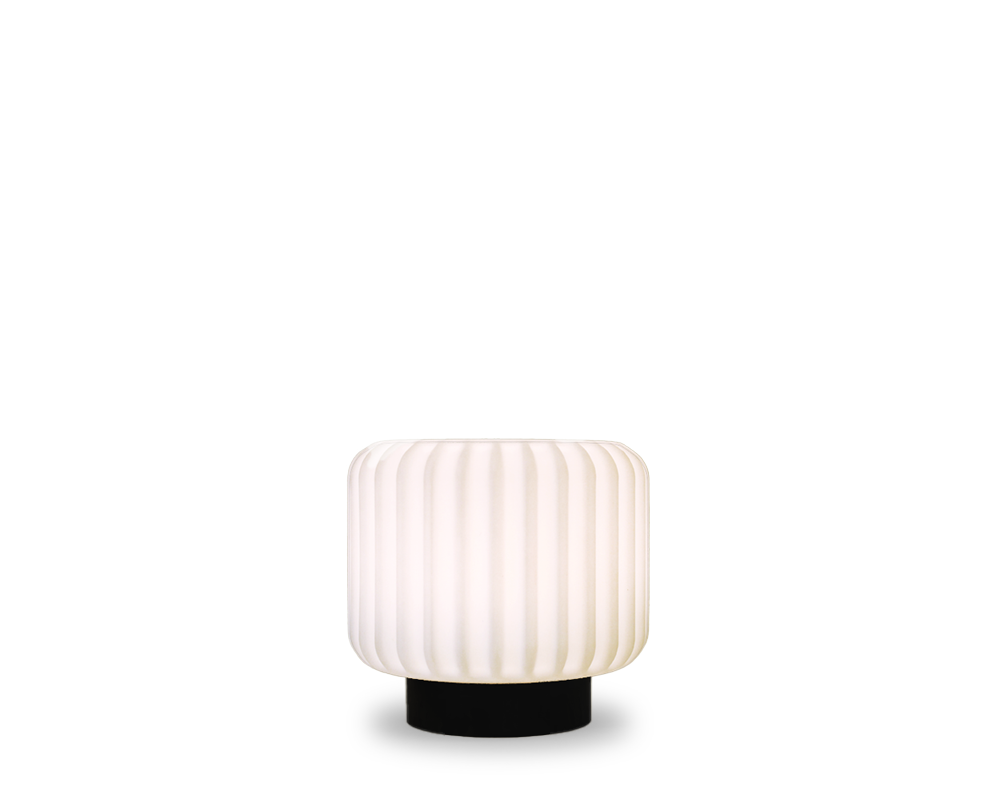 Dentelles 15 licht USB recharge ZWARTE basis | 15 cm x Ø 16 cm