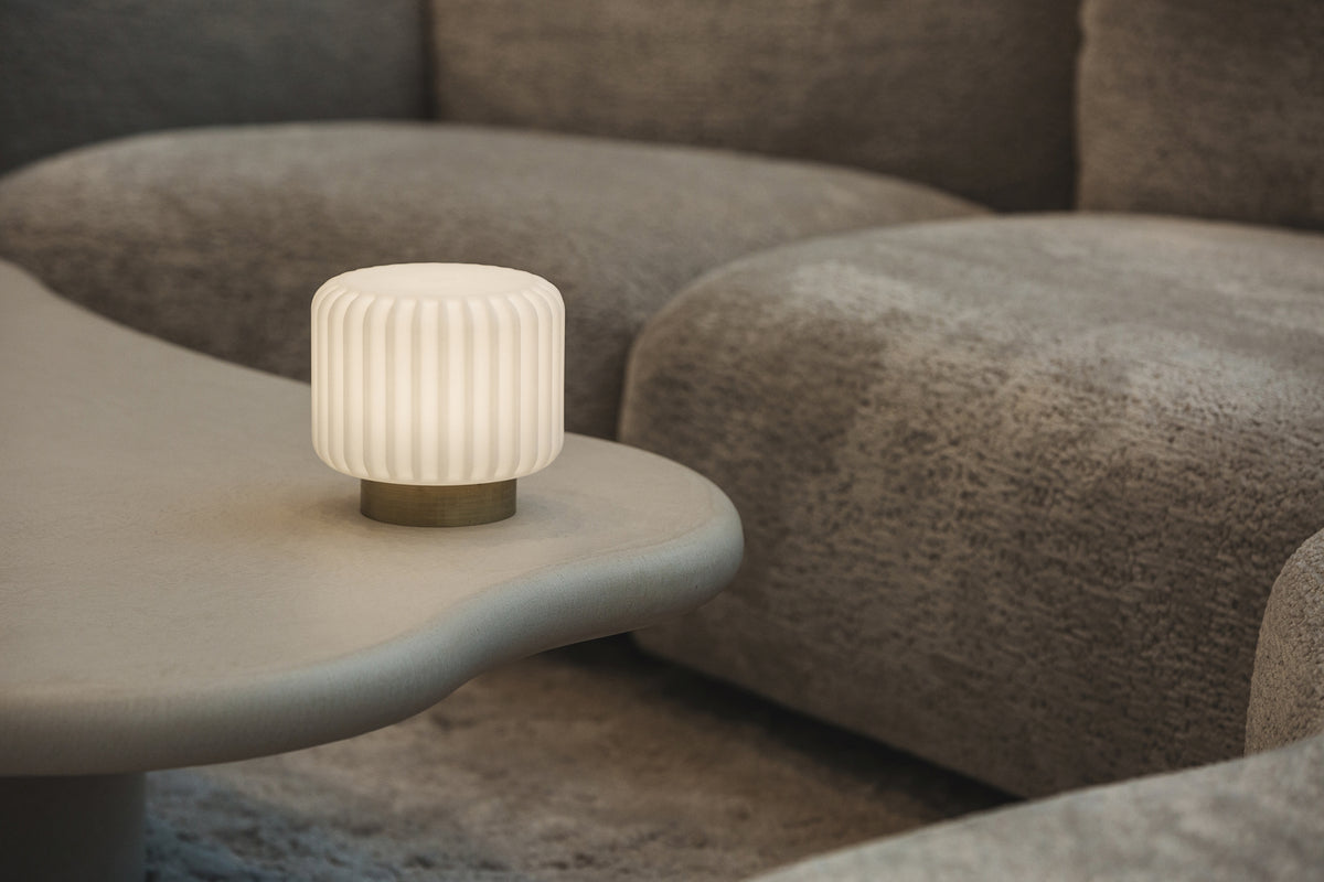 Dentelles 15 licht USB recharge GOUD basis | 15 cm x Ø 16 cm
