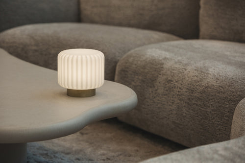 Dentelles 15 licht USB recharge GOUD basis | 15 cm x Ø 16 cm