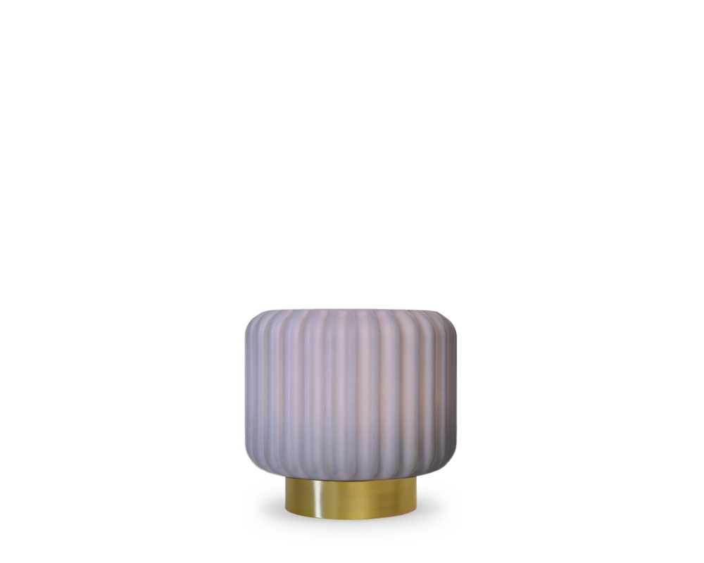 Dentelles 15 licht USB recharge BLUEBERRY/GOUD | 15 cm x Ø 16 cm