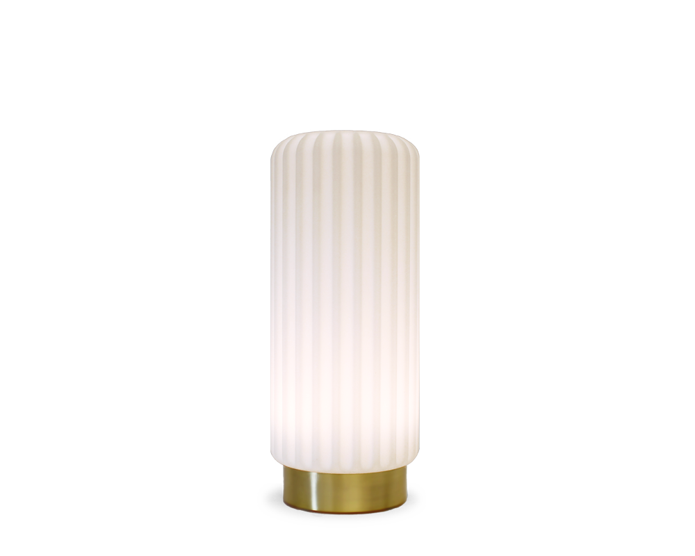 Dentelles 29 light USB rechargeable GOLD base | 29.5 cm x Ø 12 cm