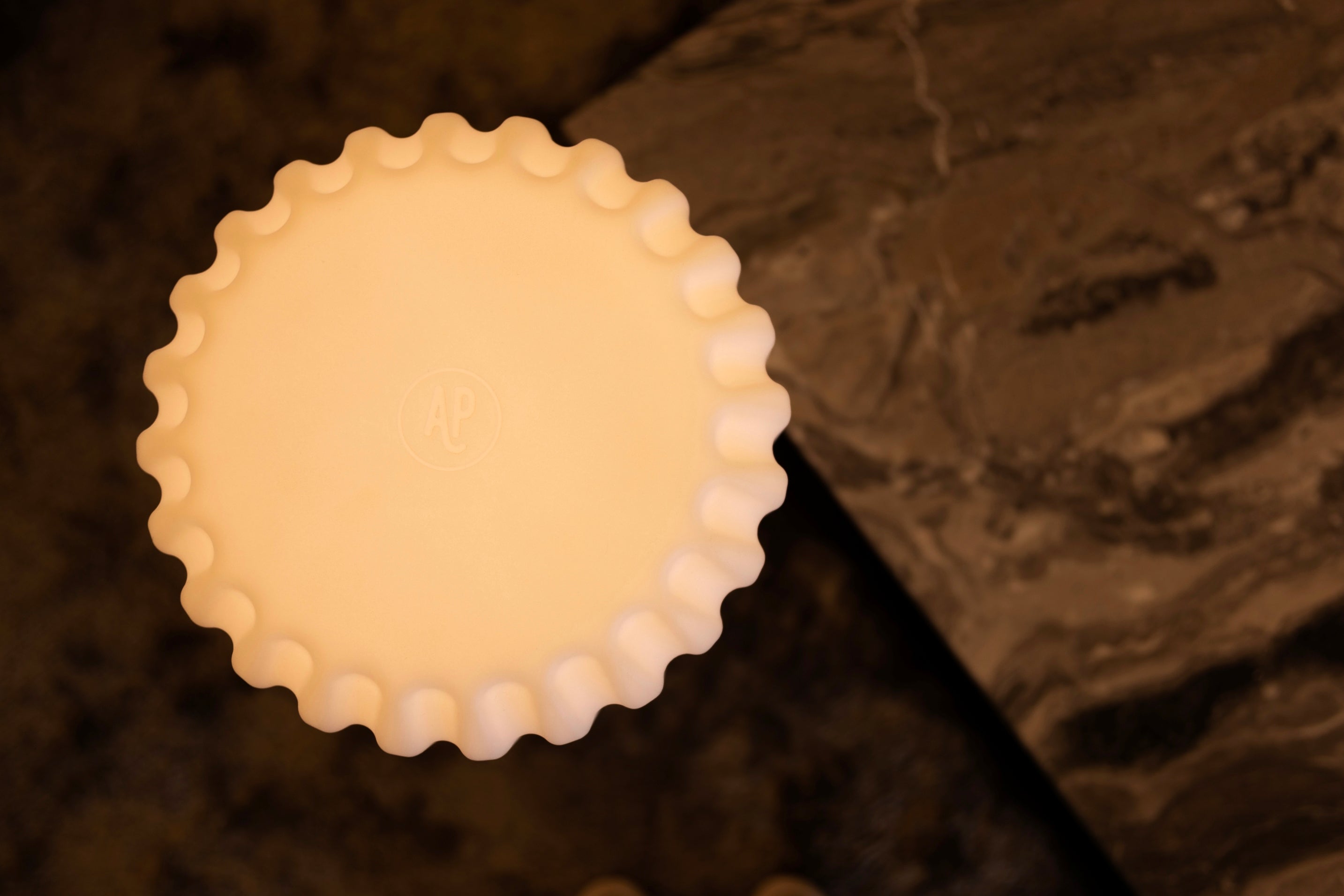 Lampes Wide XL lumière USB rechargeable base NOIRE | H29 cm x Ø 30,7 cm