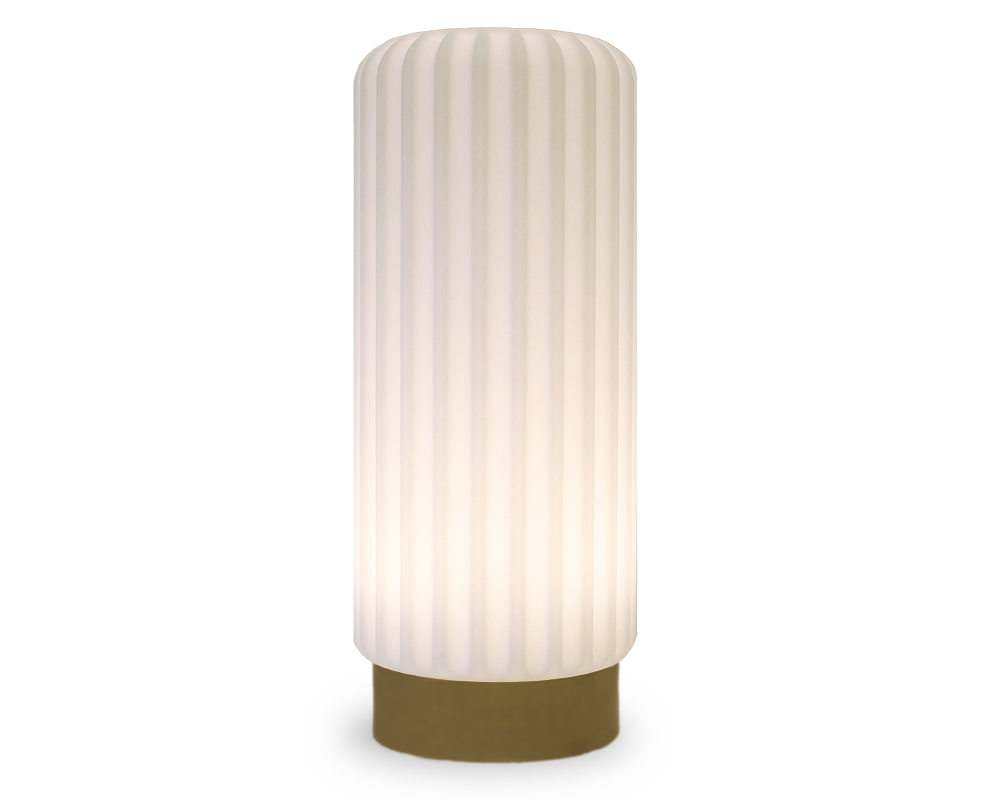 Lampe Dentelles TALL XL USB rechargeable base ARGILE | H66 cm x Ø 27 cm
