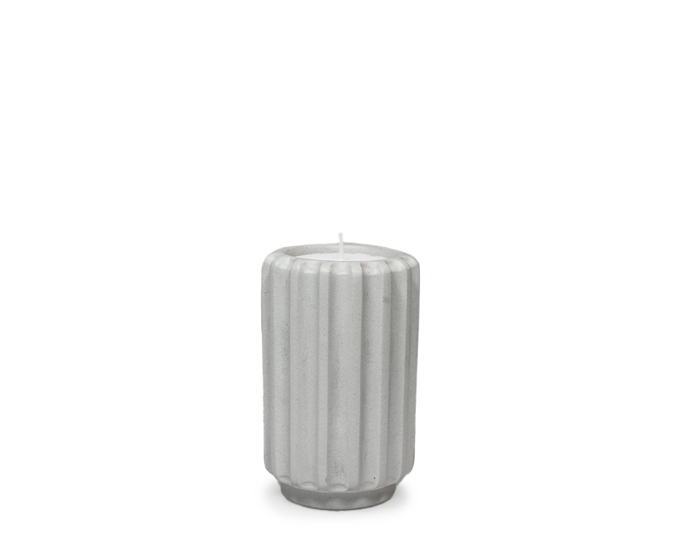 Dentelles T- LIGHT tall | Soie | 9,5 x dia 6 cm