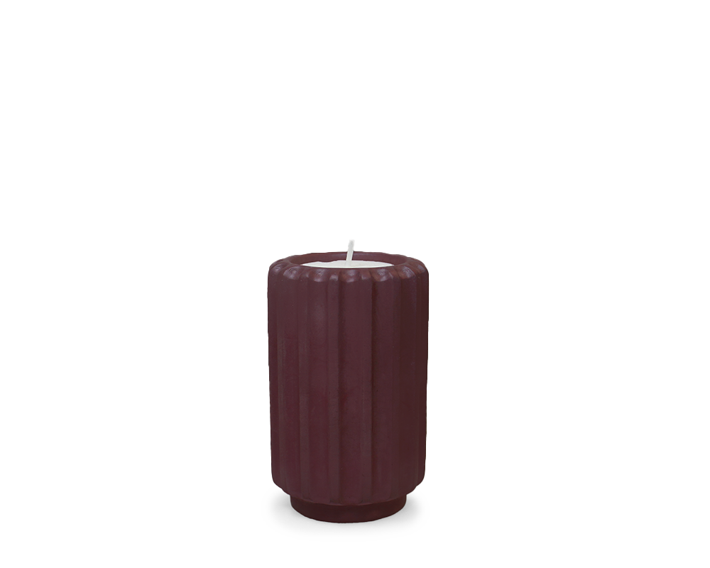 Dentelles T- LIGHT grande | Bis de vin | 9,5 x dia 6 cm