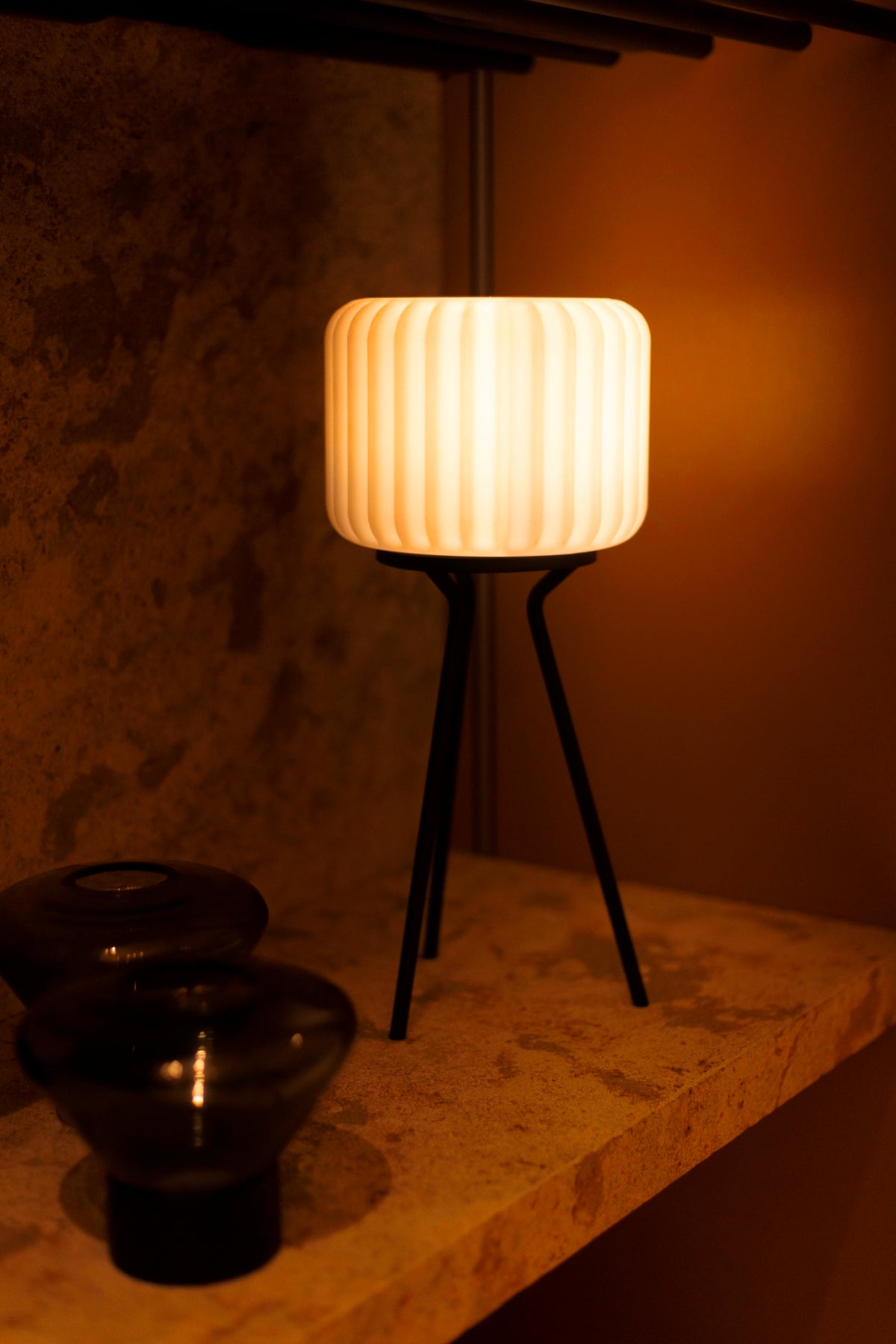 Dentelles Tripod NOIR | 24 cm x Ø 15 cm