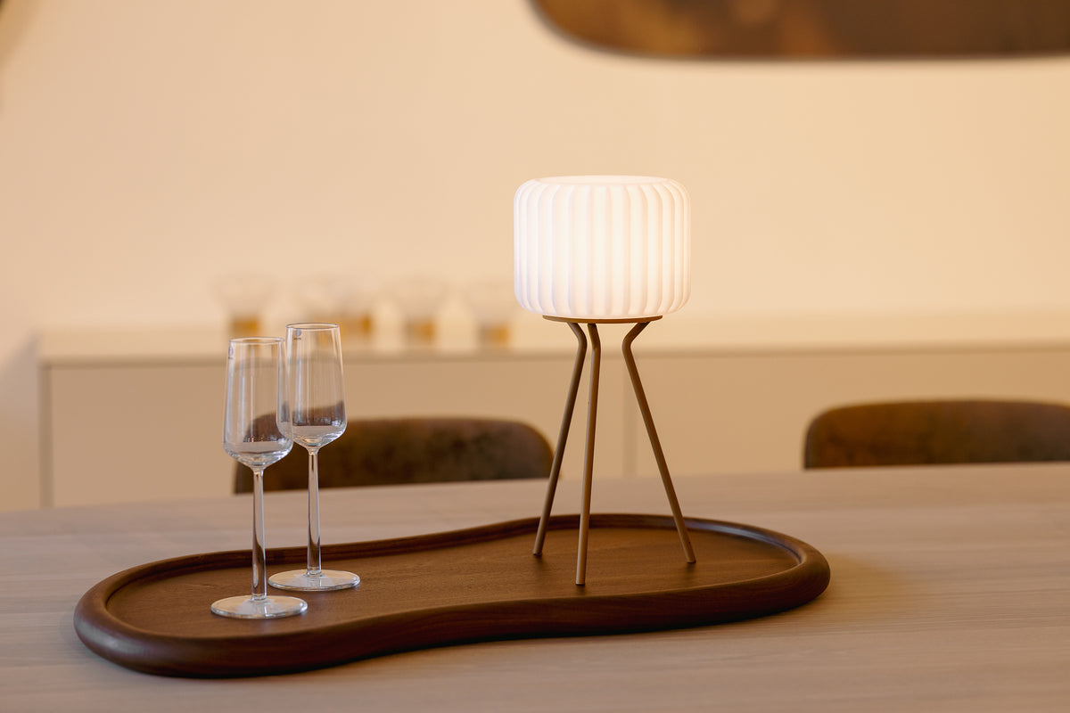 Dentelles Tripod ARGILE | 24 cm x Ø 15 cm