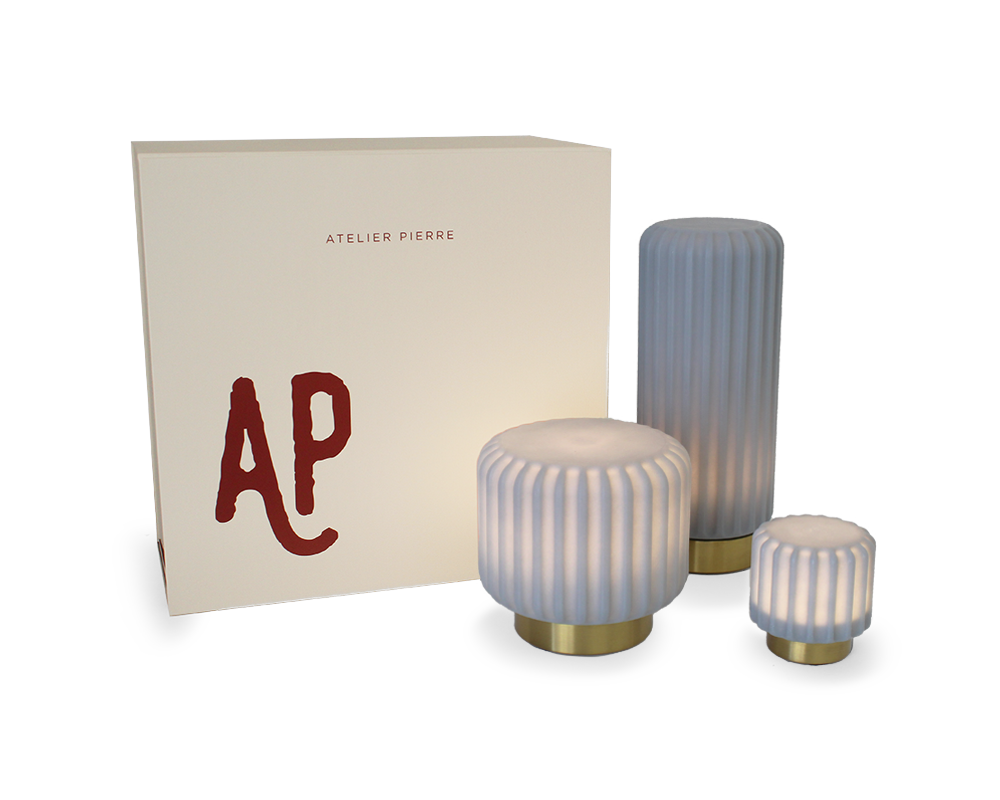 Atelier Pierre Luxe Gift Box Dentelles BLUEBERRY | 36,5 x 36 x  H 17 cm