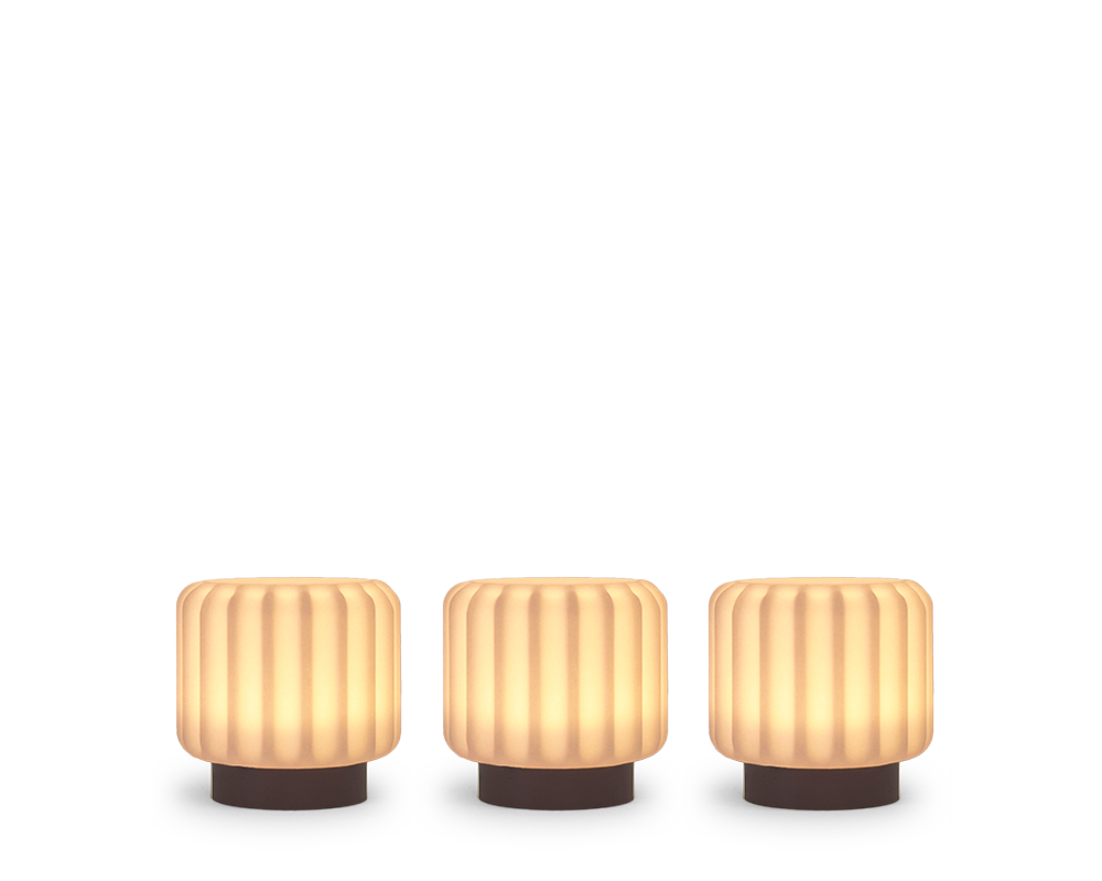 Dentelles 9 Lights Multi Kelvin Recycled EARTH Set/3 | 9 cm x Ø 9 cm.