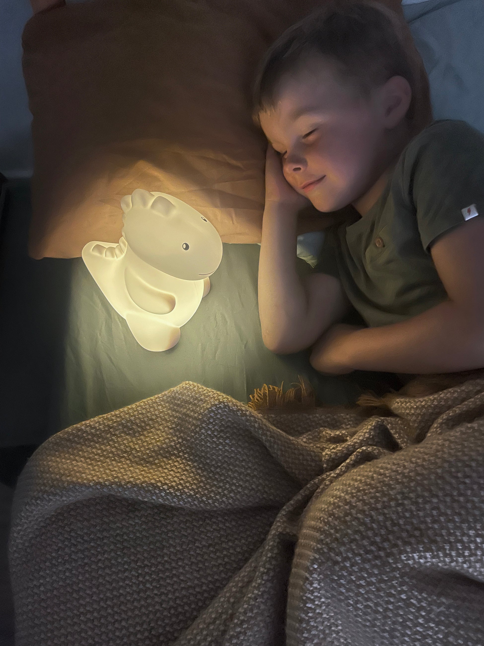 Jéroom Dino ZAND LED LICHTJE, USB recharge | H 20 x 18 x 13 cm