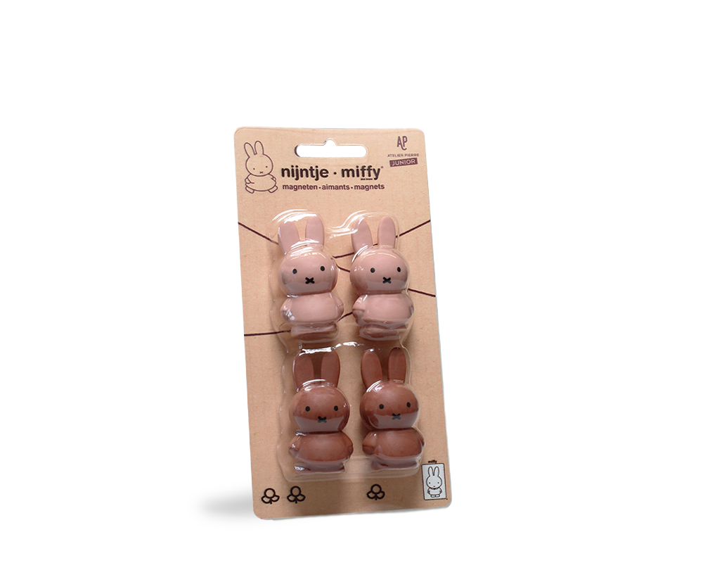 nijntje MIX Aimants 2 POUDRE & 2 TERRE sous blister | H4,6 Ø2,5 CM