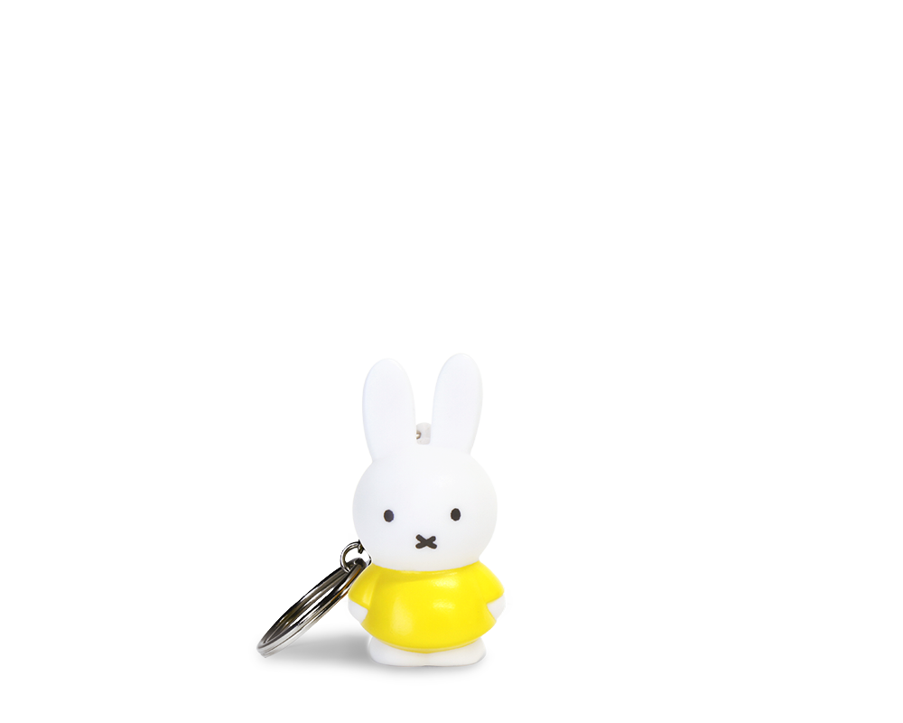 Miffy JAUNE Porte-clés | H6,2 Ø3,2 CM
