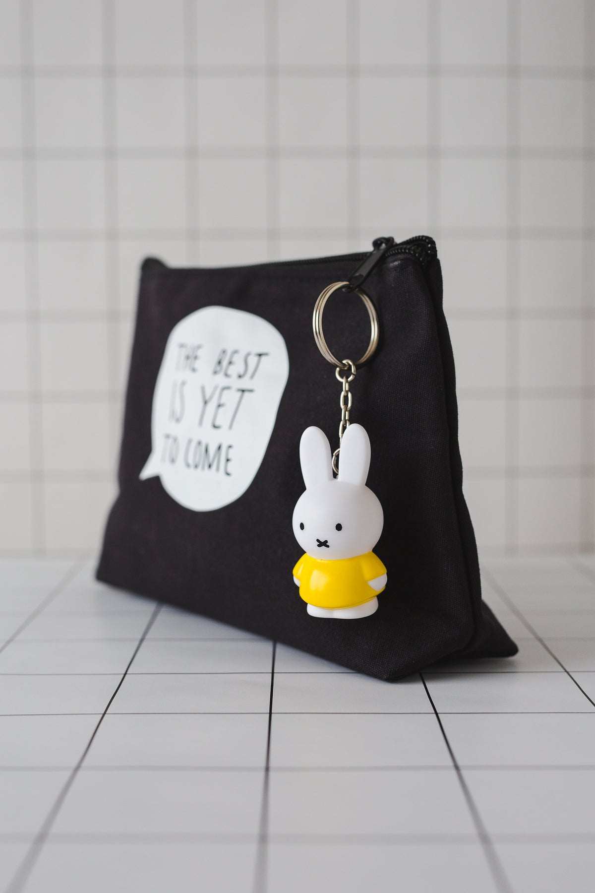 Miffy JAUNE Porte-clés | H6,2 Ø3,2 CM