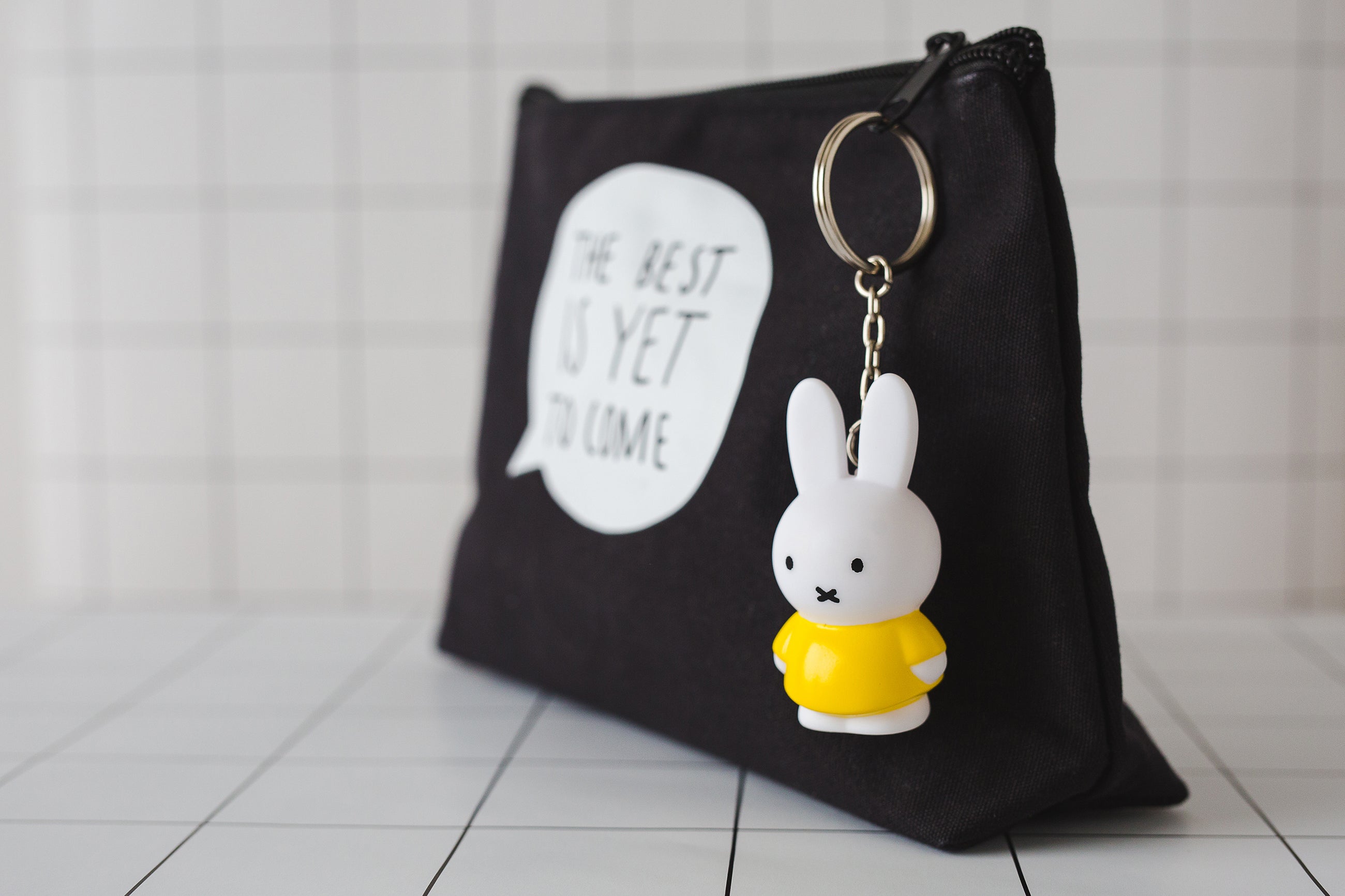 Miffy JAUNE Porte-clés | H6,2 Ø3,2 CM