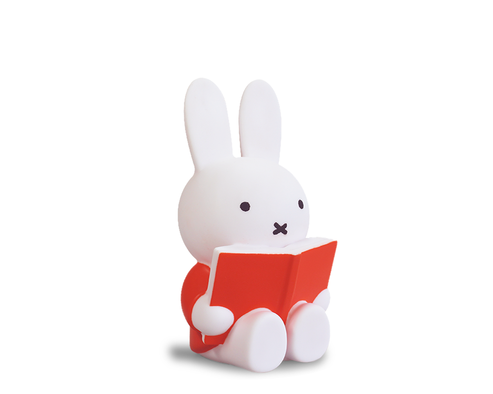 Miffy reading RED Money box Medium | H19 Ø 10 CM