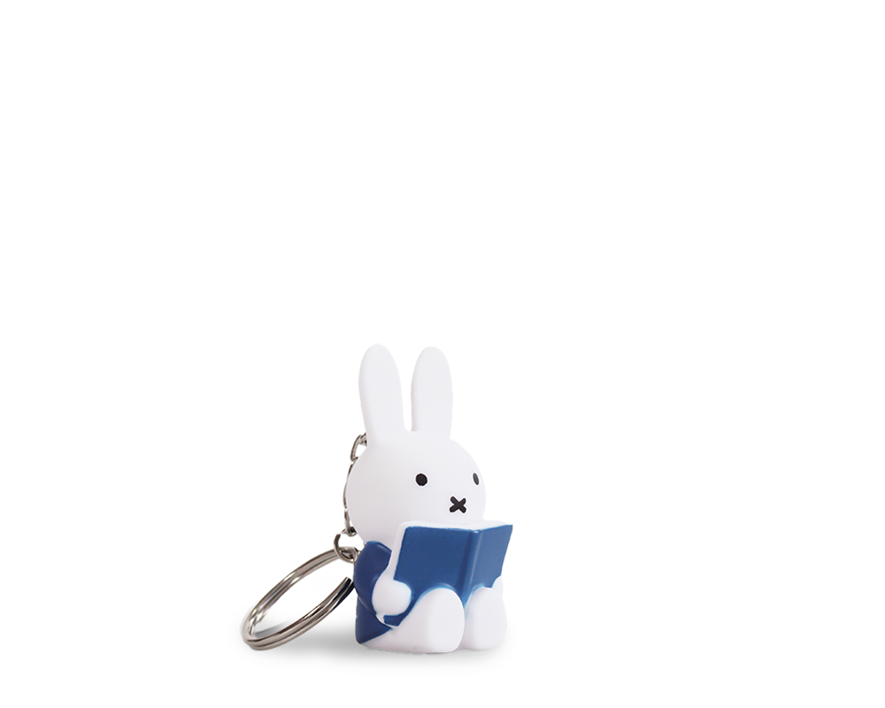 nijntje leest BLAUW Sleutelhanger | H6  Ø 3.3 CM