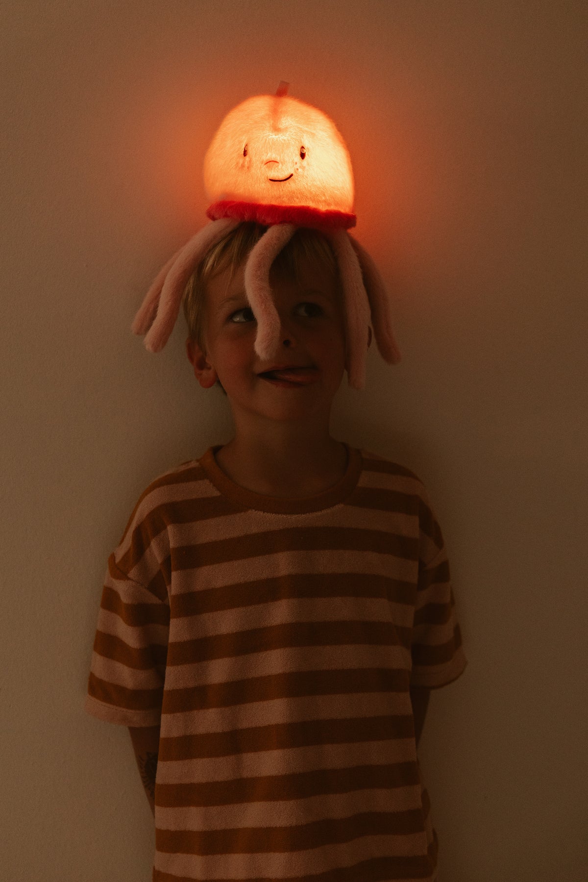 Colette Jellyfish MAGNOLIA pluche Nightlight | H 28 Ø 13 cm