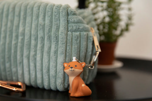 CESAR FOX ORANGE KEYCHAIN H 5 x Ø 3.5 cm