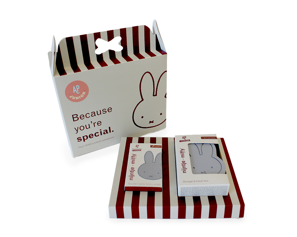 miffy SILVER BLUE Gift Box | soap + soap dish